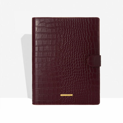 Classic Agenda - Chocolate Cherry Croc - CGDLONDON