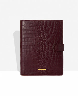 Classic Agenda - Chocolate Cherry Croc - CGDLONDON