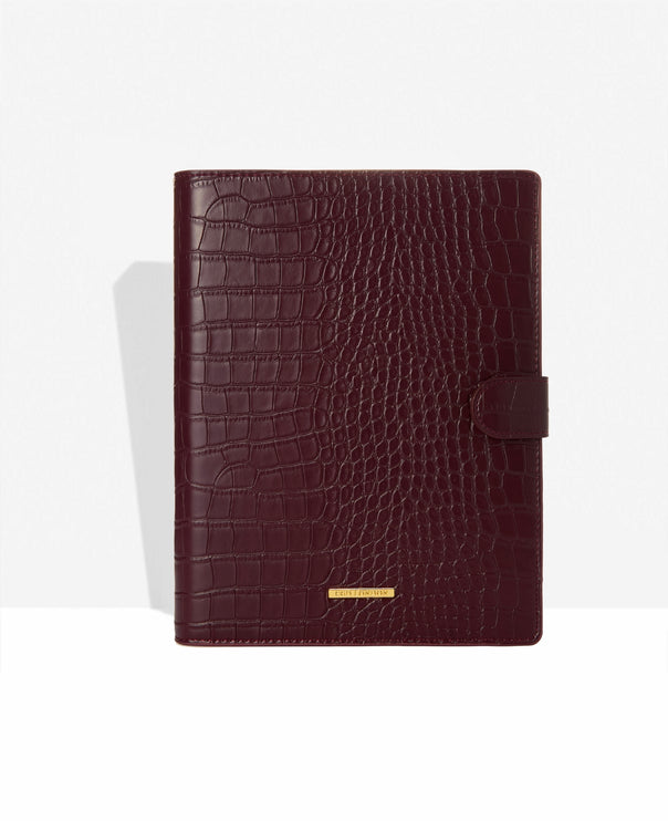 Classic Agenda - Chocolate Cherry Croc - CGDLONDON