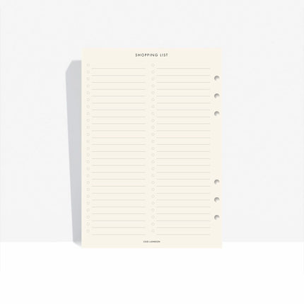 Meal-Plan Agenda Inserts - CGDLONDON