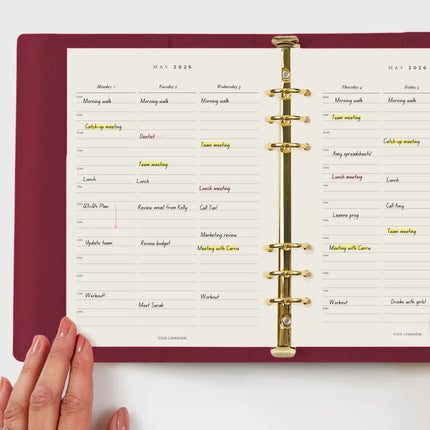 Classic Agenda - Chocolate Cherry - CGDLONDON