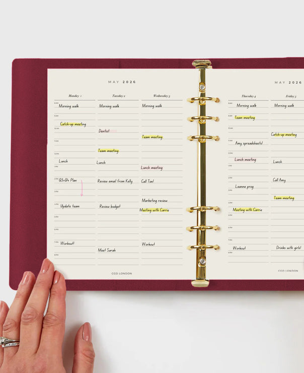 Classic Agenda - Chocolate Cherry - CGDLONDON