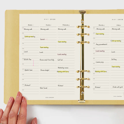 Classic Agenda - Buttery Yellow - CGDLONDON