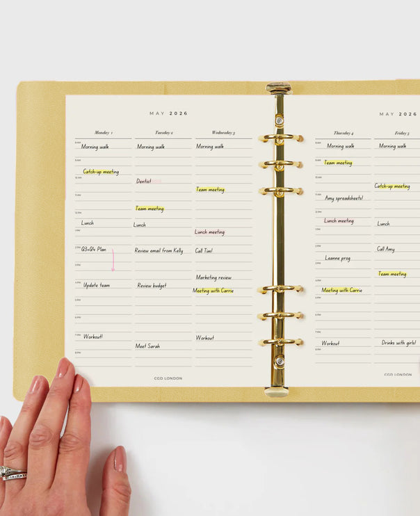 Classic Agenda - Buttery Yellow - CGDLONDON