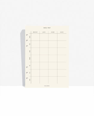 Meal-Plan Agenda Inserts - CGDLONDON