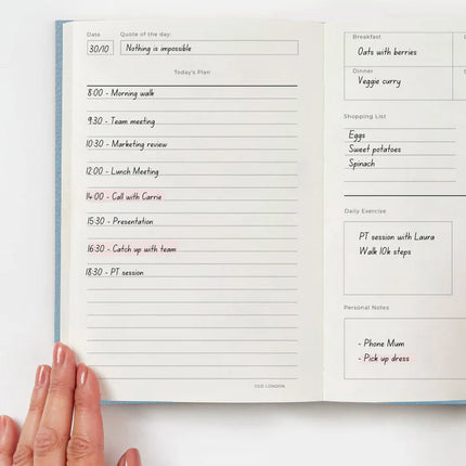 Sky Blue - Getting Stuff Done Planner - CGDLONDON