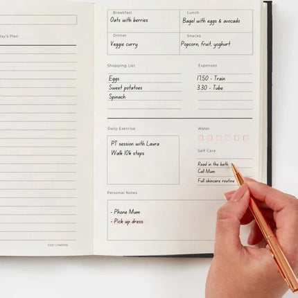 Cosmic Black - Getting Stuff Done Planner - CGDLONDON