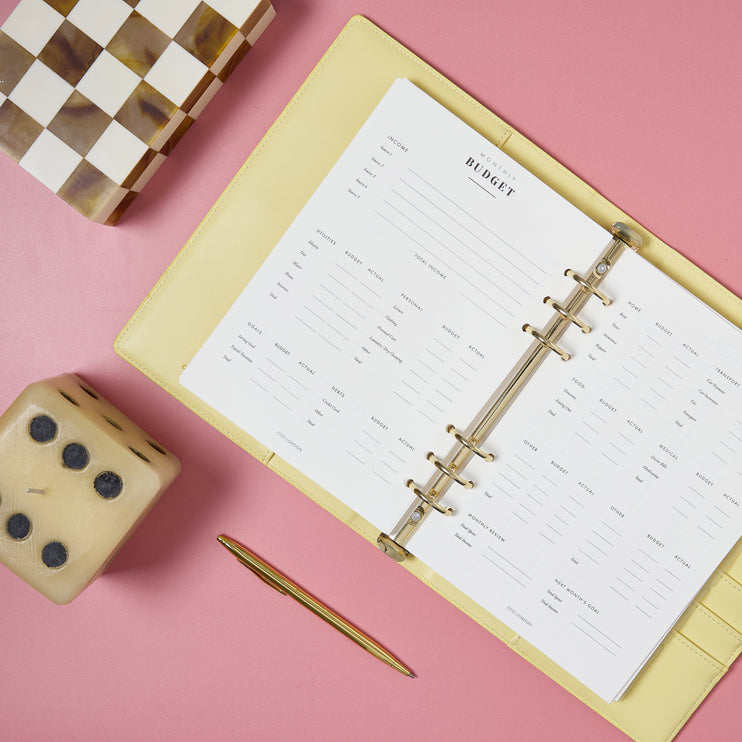 Classic Agenda - Buttery Yellow
