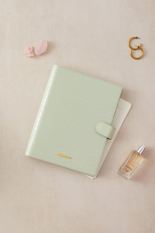 Classic Agenda - Sage Croc