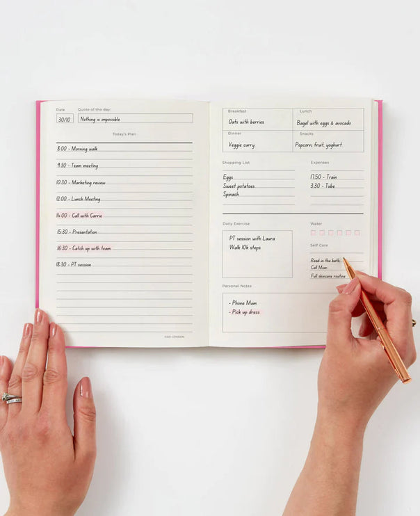 Carnation Pink - Getting Stuff Done Planner - CGDLONDON