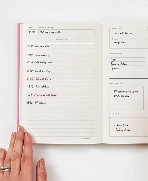 Carnation Pink - Getting Stuff Done Planner - CGDLONDON