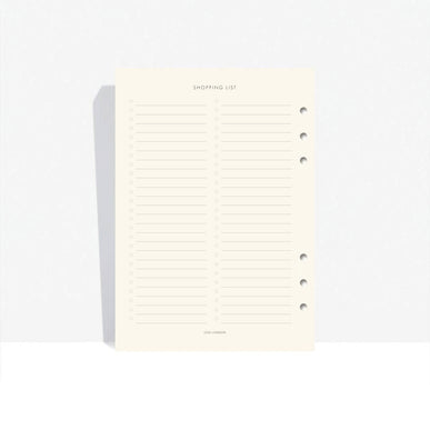 Meal-Plan Agenda Inserts - CGDLONDON