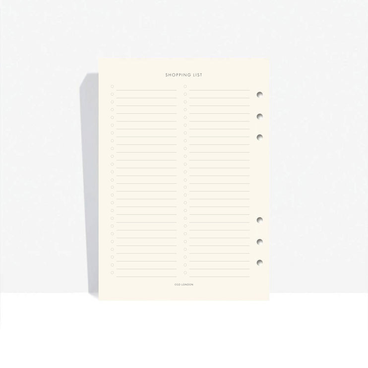 Meal-Plan Agenda Inserts - CGDLONDON