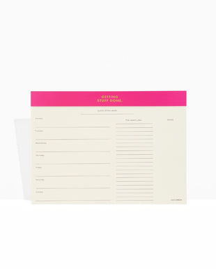 Weekly Desk Pad - Magenta Pink - CGDLONDON